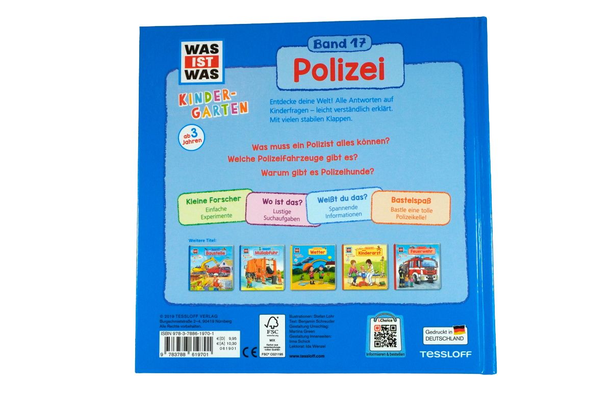 Was ist was Kindergarten Polizei Band 17 gebundenes Buch4