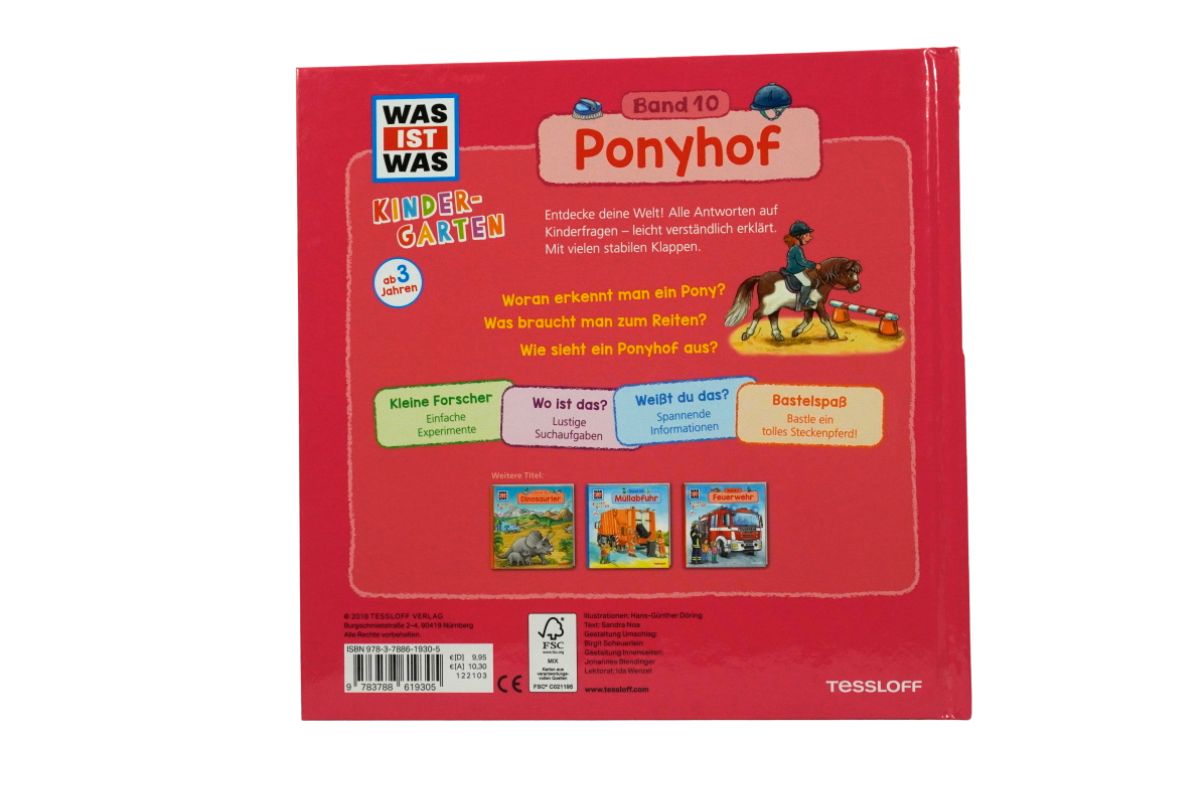 Was ist was Kindergarten Ponyhof Band 10 gebundenes Buch3