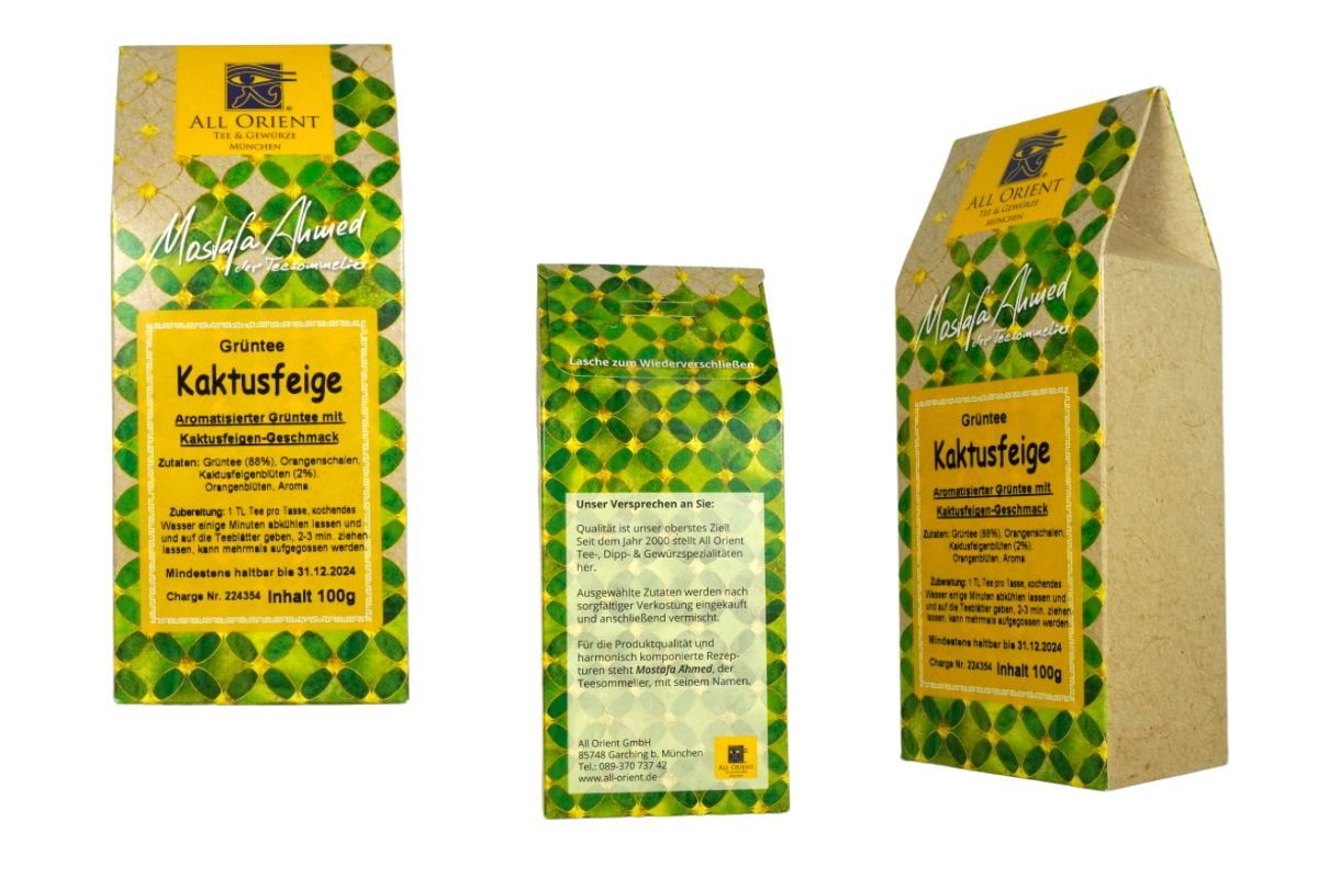 Aromatisierter Grün Tee Kaktusfeigen Note 100g2