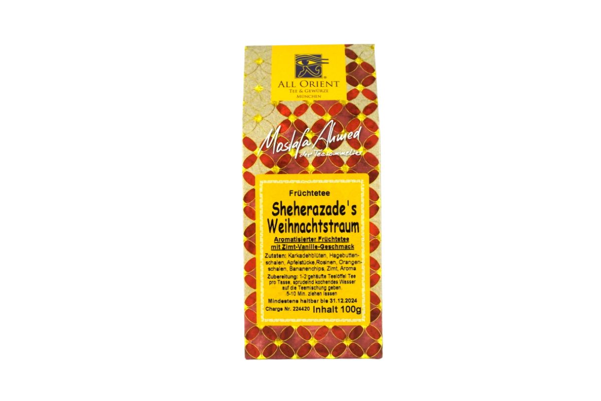 Sheherazade’s Weihnachtstraum Früchtetee mit Zimt-Vanille-Note 100g3