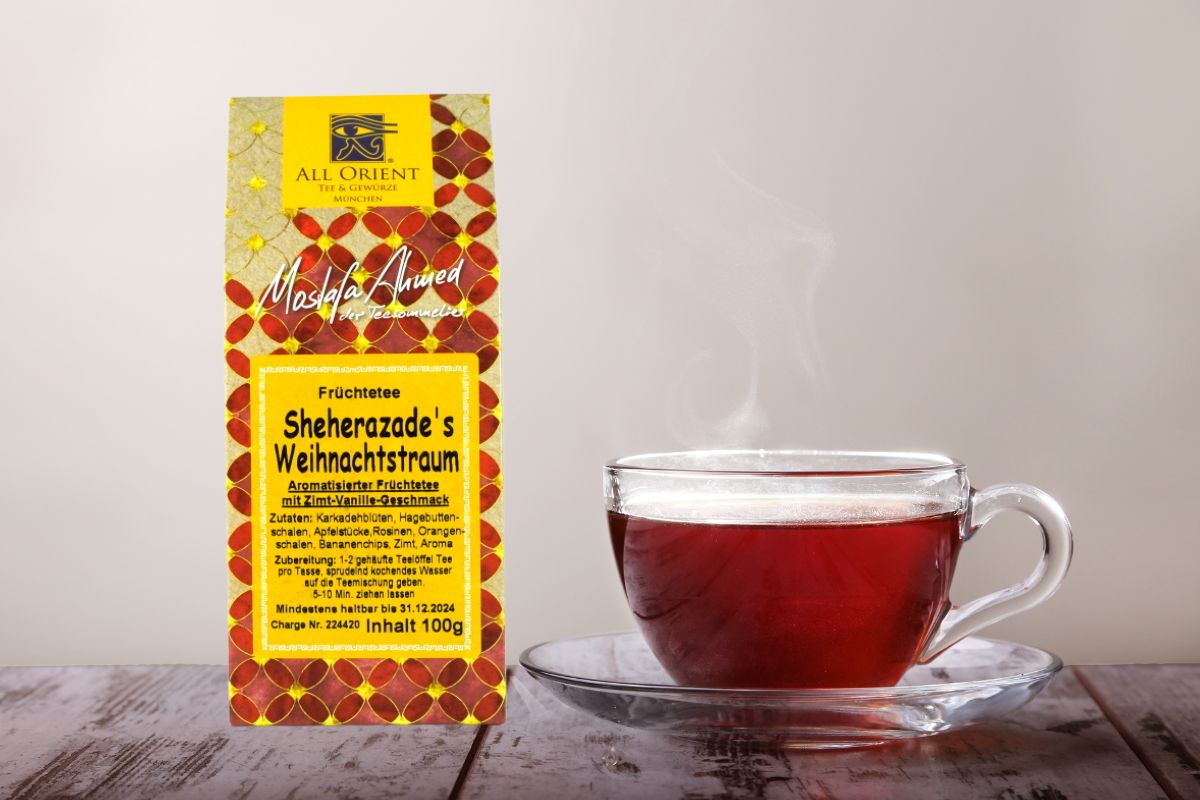 Sheherazade’s Weihnachtstraum Früchtetee mit Zimt-Vanille-Note 100g