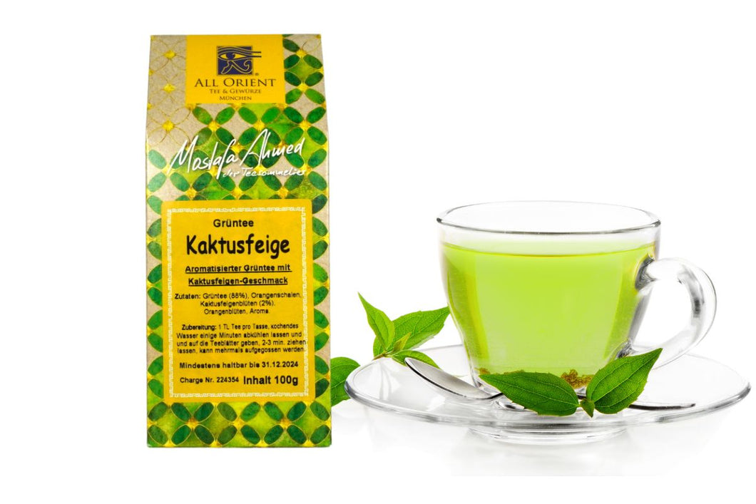 Aromatisierter Grün Tee Kaktusfeigen Note 100g5