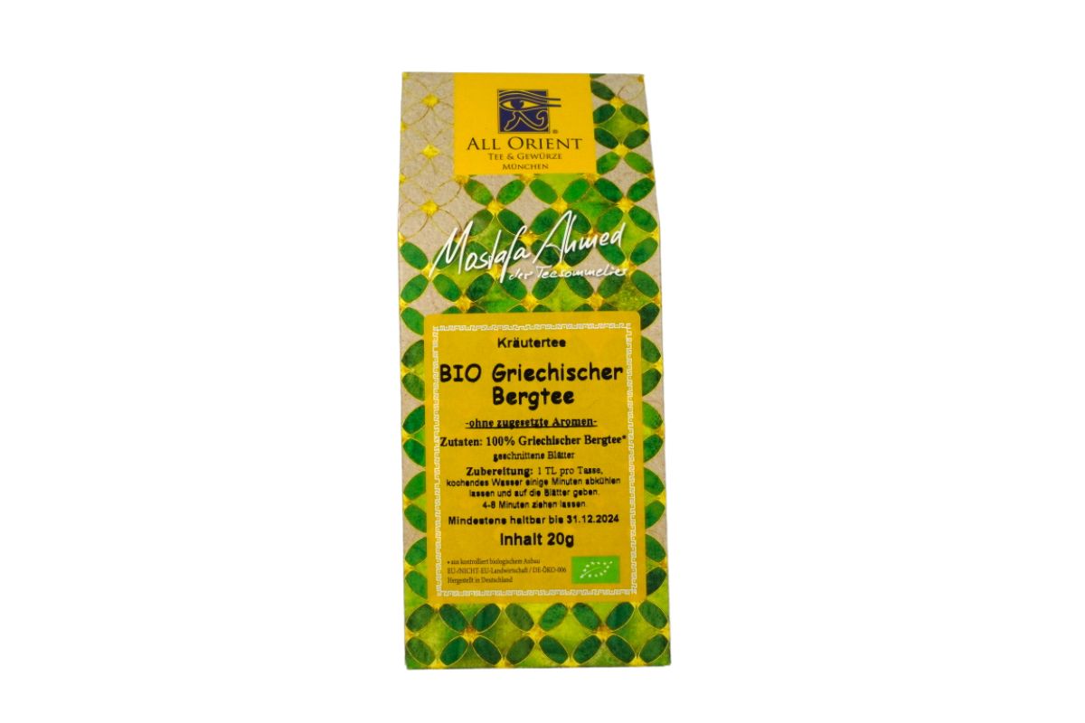 Griechischer Bergtee  Naturbelassener Kräutertee Säurearm 20g2