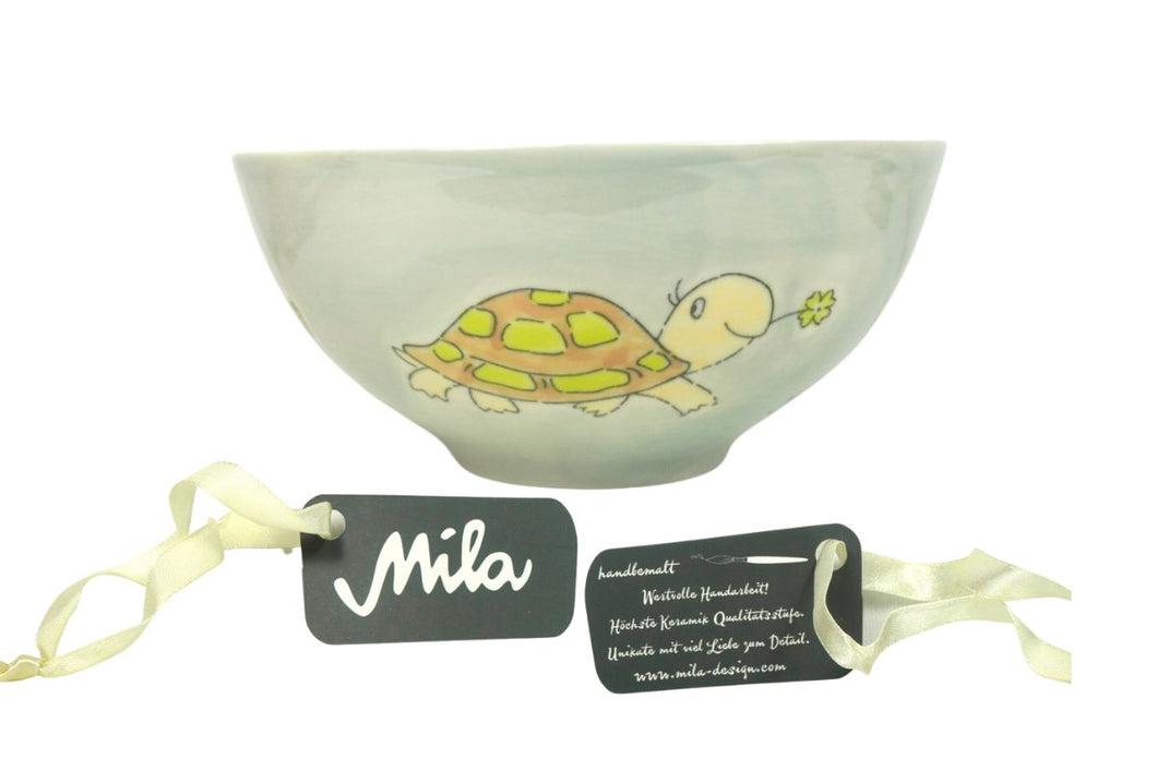 Mila Müslischale Schale Schildkröte Keramik Handbemalt 