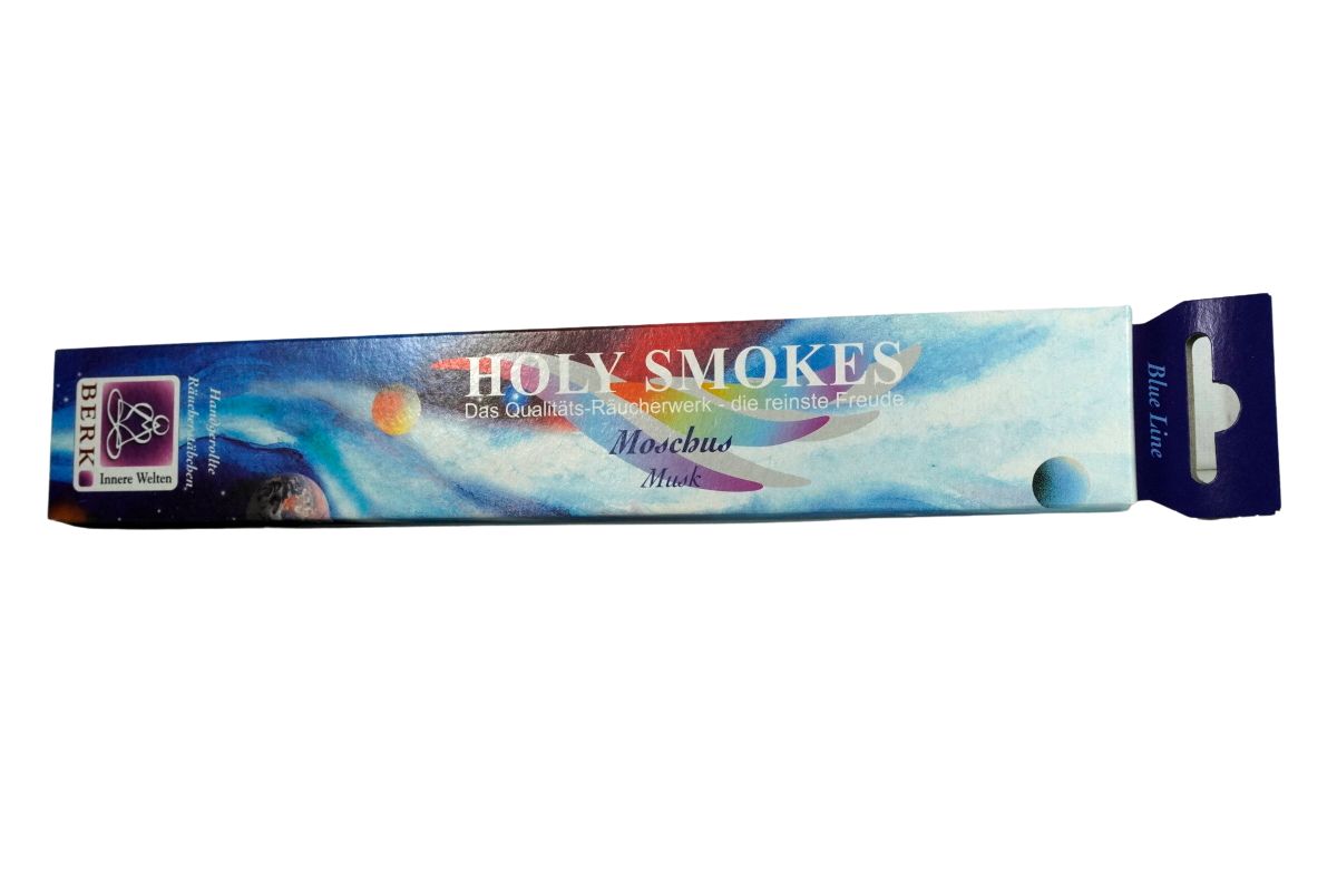 Räucherstäbchen Berk Holy Smokes Moschus Blue Line 10 Stäbchen Brenndauer ca. 45 Minuten3