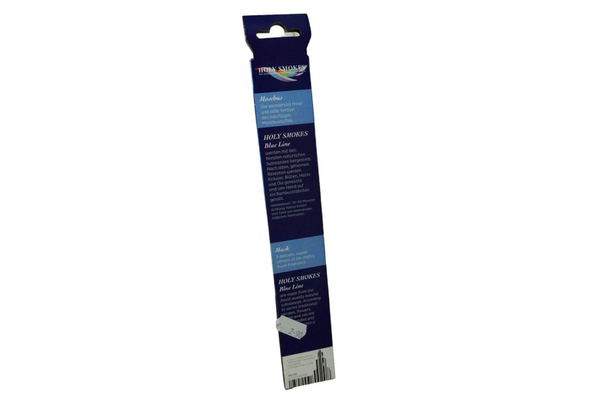 Räucherstäbchen Berk Holy Smokes Moschus Blue Line 10 Stäbchen Brenndauer ca. 45 Minuten2