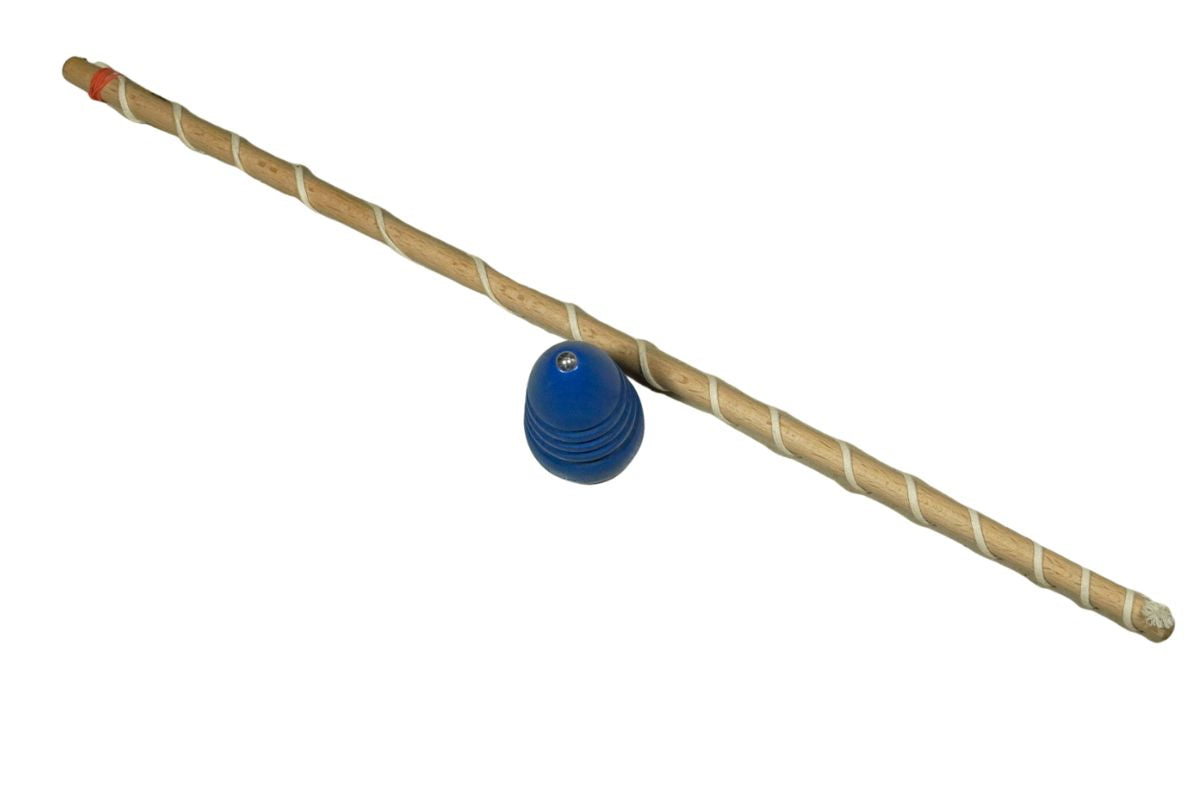 Peitschenkreisel Spiel Holz Peitsche mit Kreisel Blau Kremers3