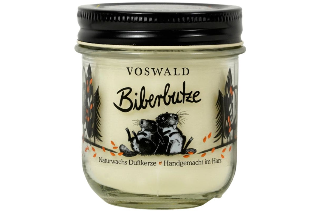 Duftkerze Biberbutze Voswald 100 % Naturwachs Natur pur! Handgemacht