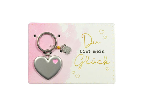 Schlüsselanhänger Du bist mein Glück Herz Geschenk Mitbringsel