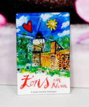 Lade das Bild in den Galerie-Viewer, Magnet Zons am Rhein Magnet mit Spruch Souvenir Feste Zons 8,5cm
