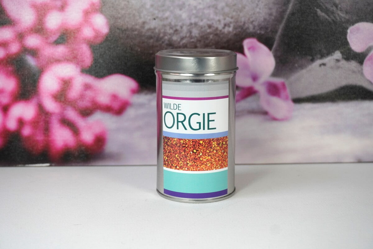 Wilde Orgie von Kräuterküche Gewürzzubereitung Hand abgefüllt 125gr. Dose8