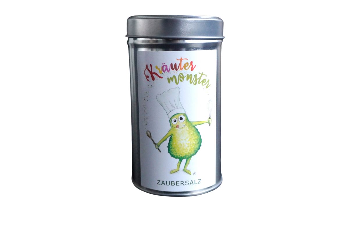 Zaubersalz von Kräuterküche Pommes Kartoffel Salz Mix von Hand abgefüllt 200gr. Dose