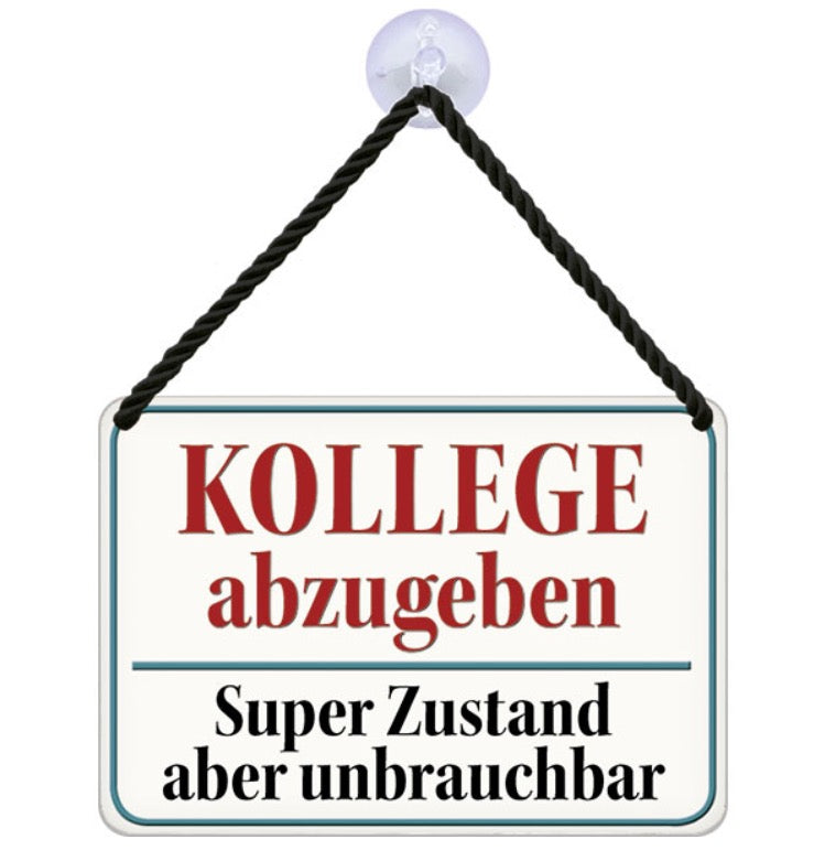 Kulthänger KH142, Blechwarenfabrik, Geschenkideen, Schilder