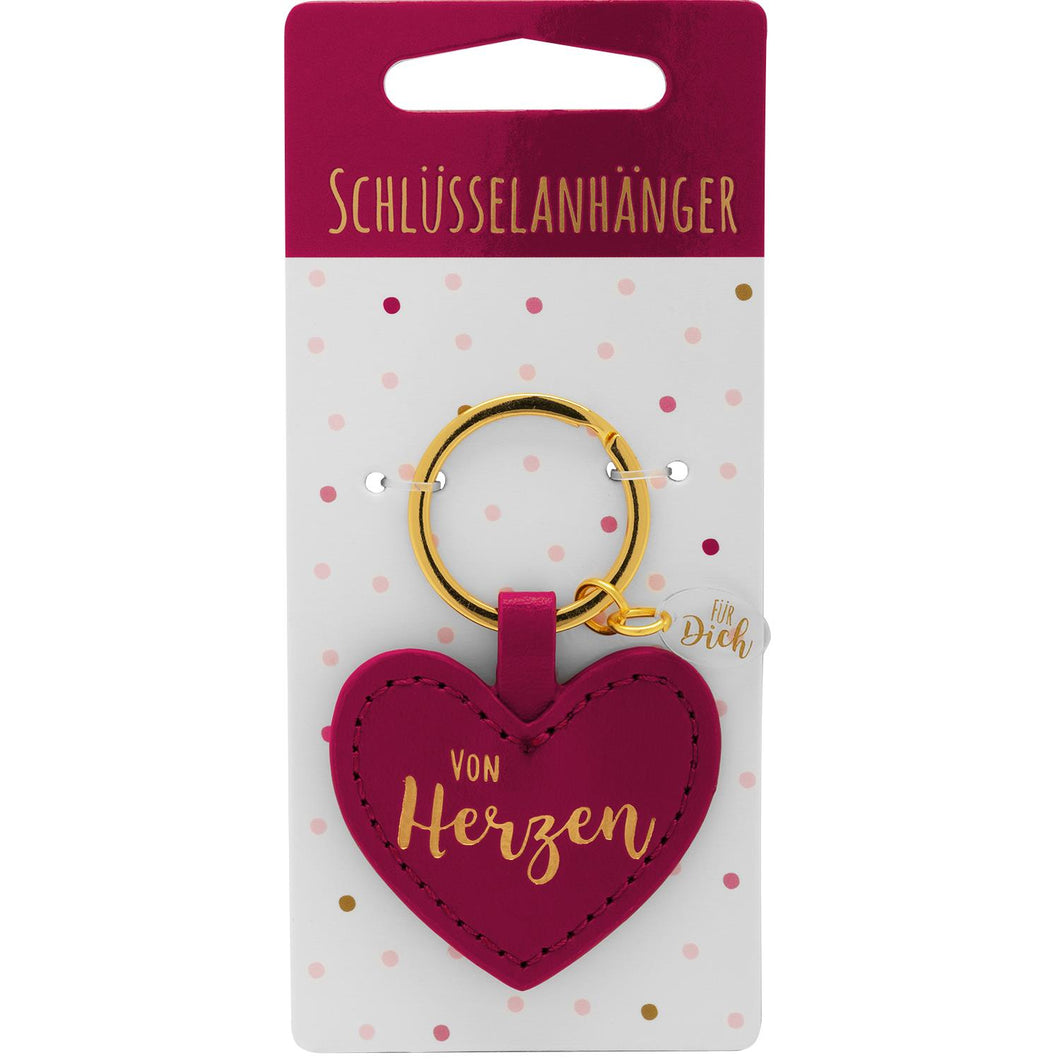 Schlüsselanhänger »Von Herzen für Dich« brombeere, Sheepworld, Geschenkidee, Frauen, Liebe, Muttertag