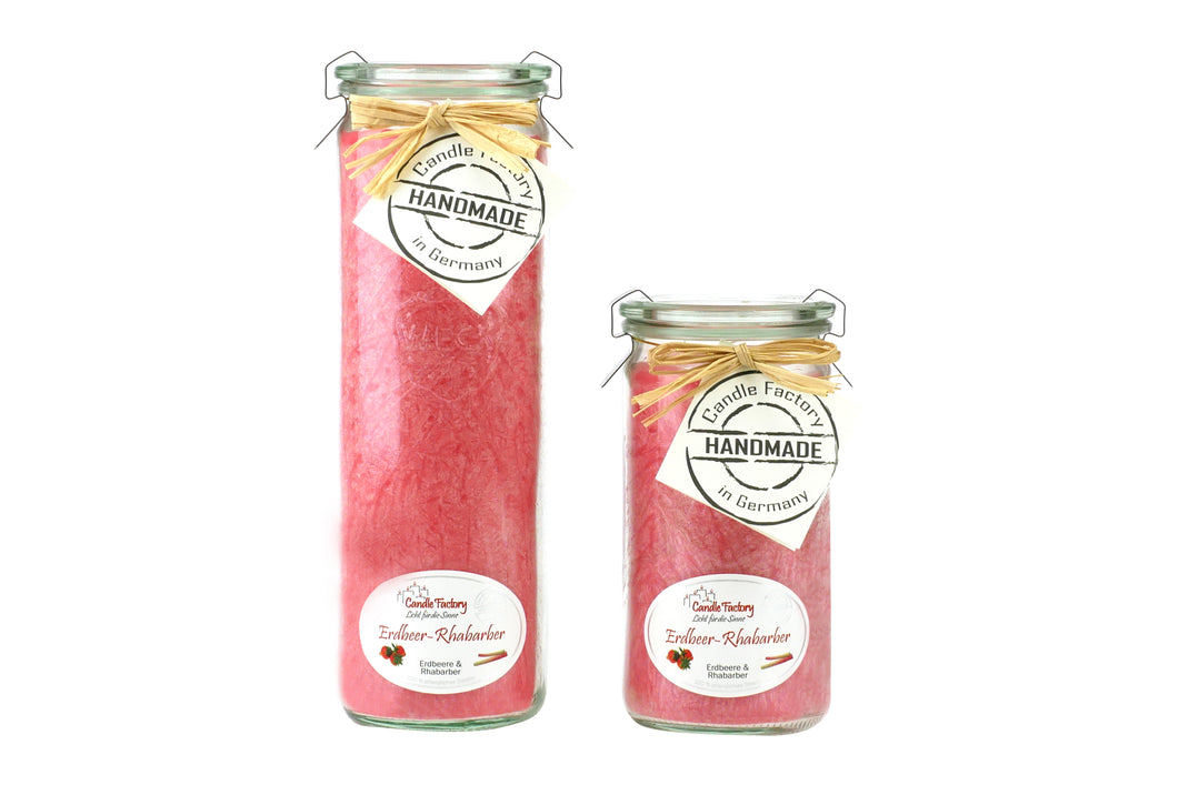 <transcy>Candle Factory Jumbo Strawberry - Rhubarb</transcy>