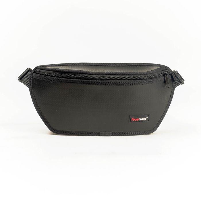 Hip Bag Otis, Feuerwear, Unikate, Nachhaltigkeit, Feuerwehrschlauch, Feuerwehr, Bauchtasche, Weiß, Rot, Schwarz, Upcycling