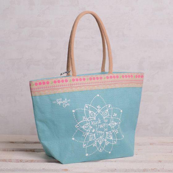 Ladyshopper türkis, Spirit of OM, Tasche, Shopper